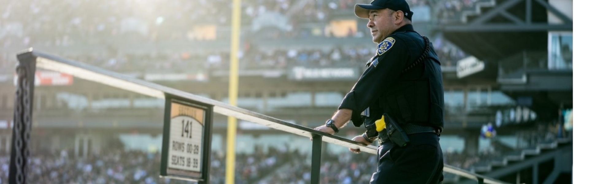 Officer as Graduation Ceremony at Oracle Park