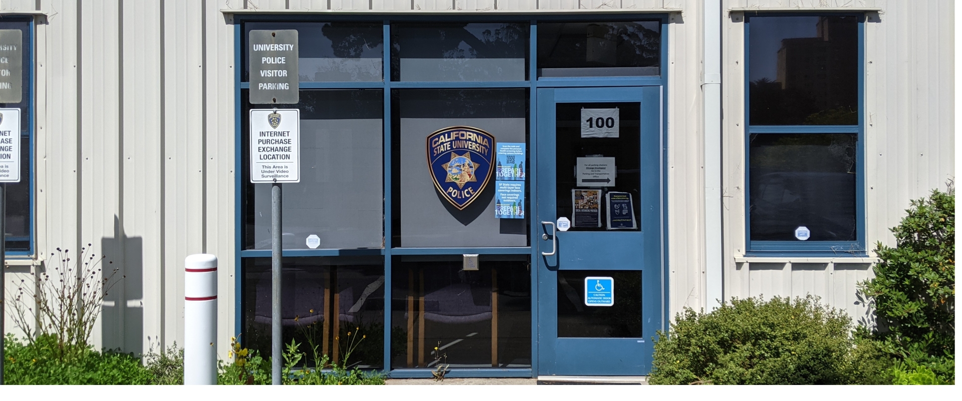 Image of the front entrance to the UPD Station